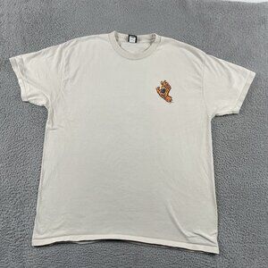 Santa Cruz T-Shirt Mens XXL Arch Checkered Screaming Hand Tee